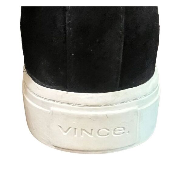 VINCE Norman 2 Suede & Faux Fur-Lined Boots in Black NWOB Size 7 1/2 - Picture 6 of 8